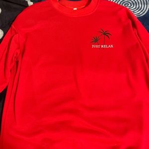Red crewneck